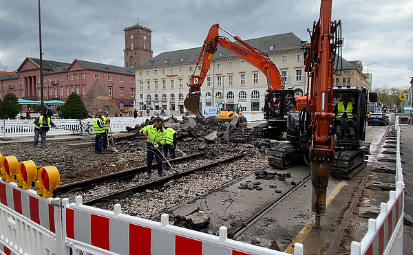 Video des Baggerbiss auf der Kaiserstraße