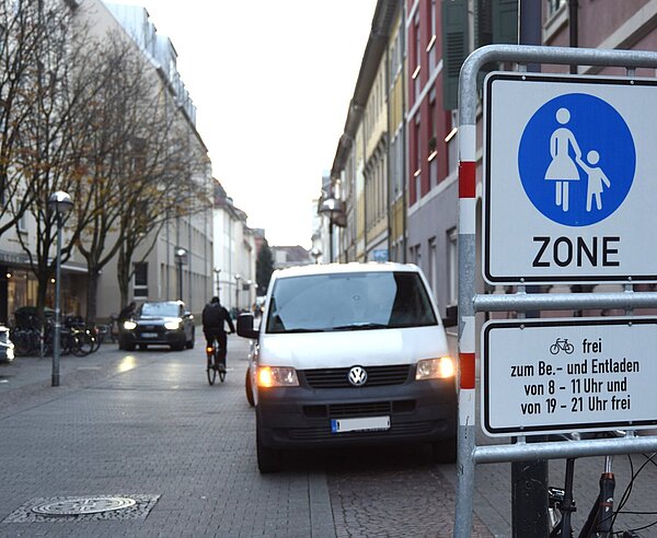 Ab dem 25. November ist die Durchfahrt für Kraftfahrzeuge in der Zähringerstraße nicht mehr möglich.