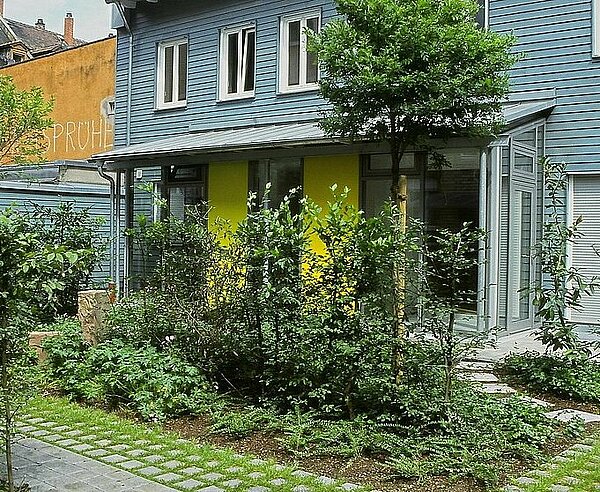 Begrünter Innenhof