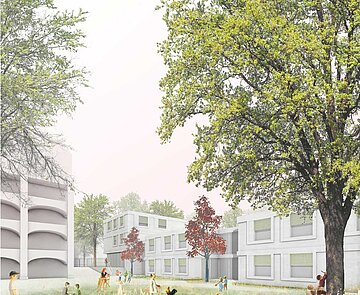 Sybelstrasse_LAY Perspektive Blick von Süden