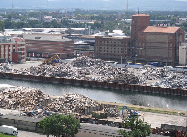 Blick über Rheinhafen Blick über den Rheinhafen