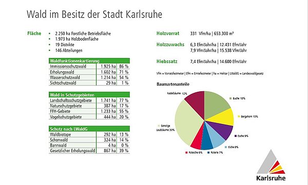 Zahlen und Fakten zum Wald Abbildung mit Zahlen und Fakten zum Wald