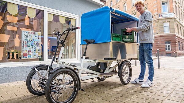 Projekt „flottes Gewerbe“ Lastenräder für die gewerbliche Nutzung – Einsatz beim Elektriker Projekt „flottes Gewerbe“ Lastenräder für die gewerbliche Nutzung – Einsatz im Lebensmittelhandel