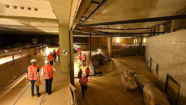 Begehung der Stadthalle, Juni 2023 Begehung der Stadthalle, Juni 2023