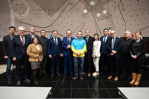 Empfang für ukrainische Richterinnen und Richter Im November 2023 begrüßte Bürgermeister Dr. Albert Käuflein eine Delegation von Richterinnen und Richtern aus Winnyzja.