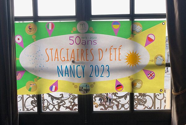 Sommerpraktikum Nancy 2023 Vetreterinnen und Vetreter der Stadt Nancy und der Stadt Karlsruhe