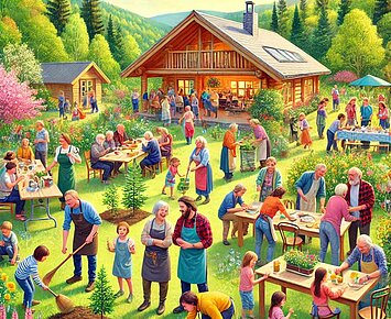Gemeinsam Stark: Teilhabe und Gemeinschaft im Naturfreundehaus Moosbronn Gemeinsam Stark: Teilhabe und Gemeinschaft im Naturfreundehaus Moosbronn