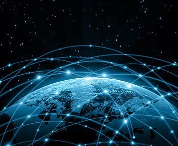 globale Vernetzung Internationales Stadt Karlsruhe