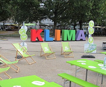 Klimabuchstaben Klimaschutz & Klimaanpassung