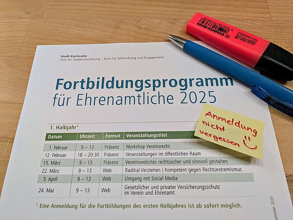 Fortbildungsprogramm 2025