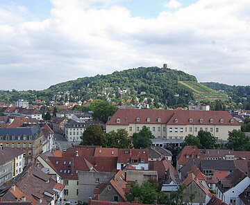 Durlacher Impressionen Blick über den Ort auf den Turmberg Durlach.