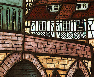 Ortsverwaltung Grötzingen Fenster im Rathaus Grötzingen