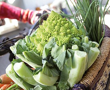 Marktbild Das Foto zeigt einen Romanesco, der symbolisch für den Wochenmarkt steht.