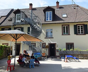 Kita Spitalhof Gebäudeansicht Kindertagesstätte Spitalhof
