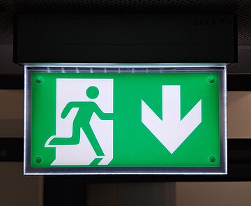 Brandverhütung Notausgangsbild