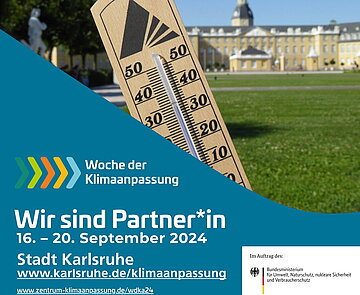 Logo der Woche der Klimaanpassung in Karlsruhe