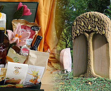 Bild zeigt Beispiele zu nachhaltigen Produkten