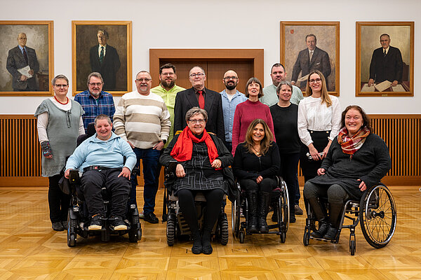 Gruppenfoto des Behindertenbeirat der Stadt Karlsruhe 2023