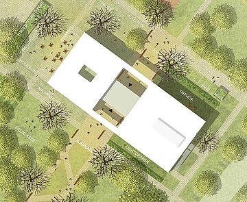 Das Bild zeigt einen Kartenausschnitt, auf dem die Adam-Remmele-Schule zu sehen ist.