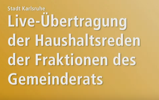 Vorschaubild Haushaltsreden der Fraktionen