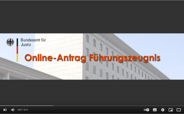 Erklärvideo: Führungszeugnis beantragen