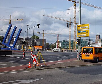 Straßenkreuzung Ettlinger Tor