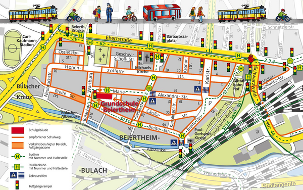 Schulwegpläne der Grundschulen
