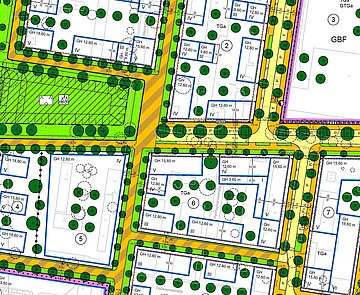 Ausschnitt Bebauungsplan