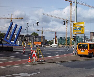 Straßenkreuzung Ettlinger Tor