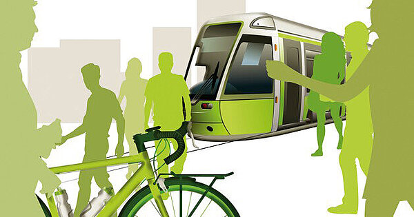 Mobilitätsprojekte - Die Grafik zeigt unterschiedlichen Moblitätsformen.