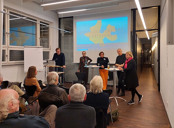 Offener Dialog über Umbaukultur in Karlsruhe im Architekturschaufenster Karlsruhe 23. November 2023