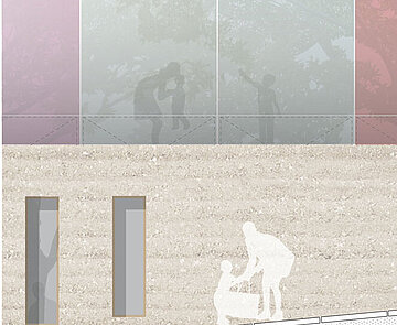 Detailschnitt und Detailansicht