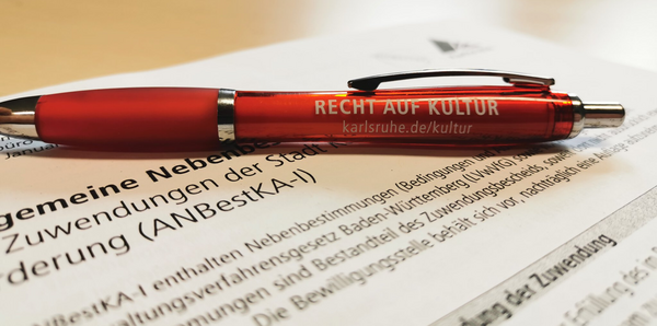 Foto eines Förderantrages