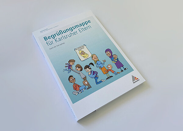 Foto der Begrüßungsmappe des Kinderbüro
