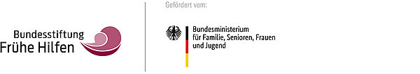 Logo der Bundesstiftung Frühe Hilfen – Gefördert vom Bundesministerium für Familie, Senioren, Frauen und Jugend 