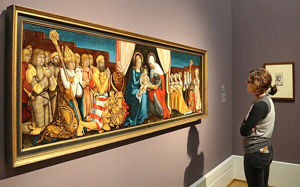 Das Foto zeigt ein Kunstwerk in der Kunsthalle Karlsruhe