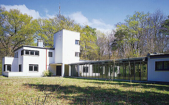 Gebäude des Naturschutzzentrums auf Rappenwört