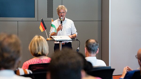 India Board Karlsruhe 20.07.2023 in der Sparkasse Karlsruhe. 
Netzwerktreffen mit Vorträgen zum Thema Indien.