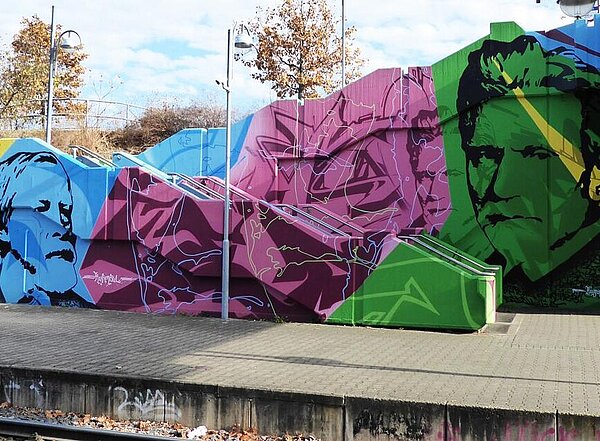 Bildaufnahme einer Graffitiwand