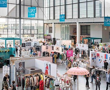 Ausstellungsfläche in der Messe Karlsruhe
