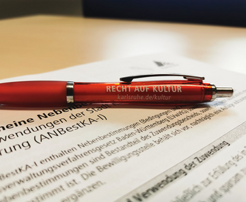 Foto eines Förderantrages