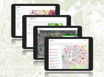 Abbildung der Web Apps im Geoportal der Karlsruhe