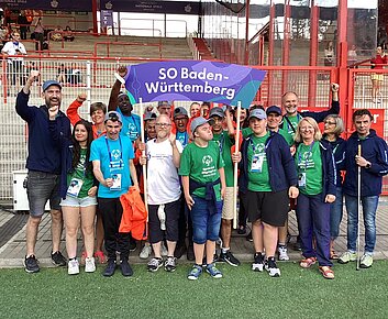 Das Bild zeigt das Team der Radsportgruppe Albschule.