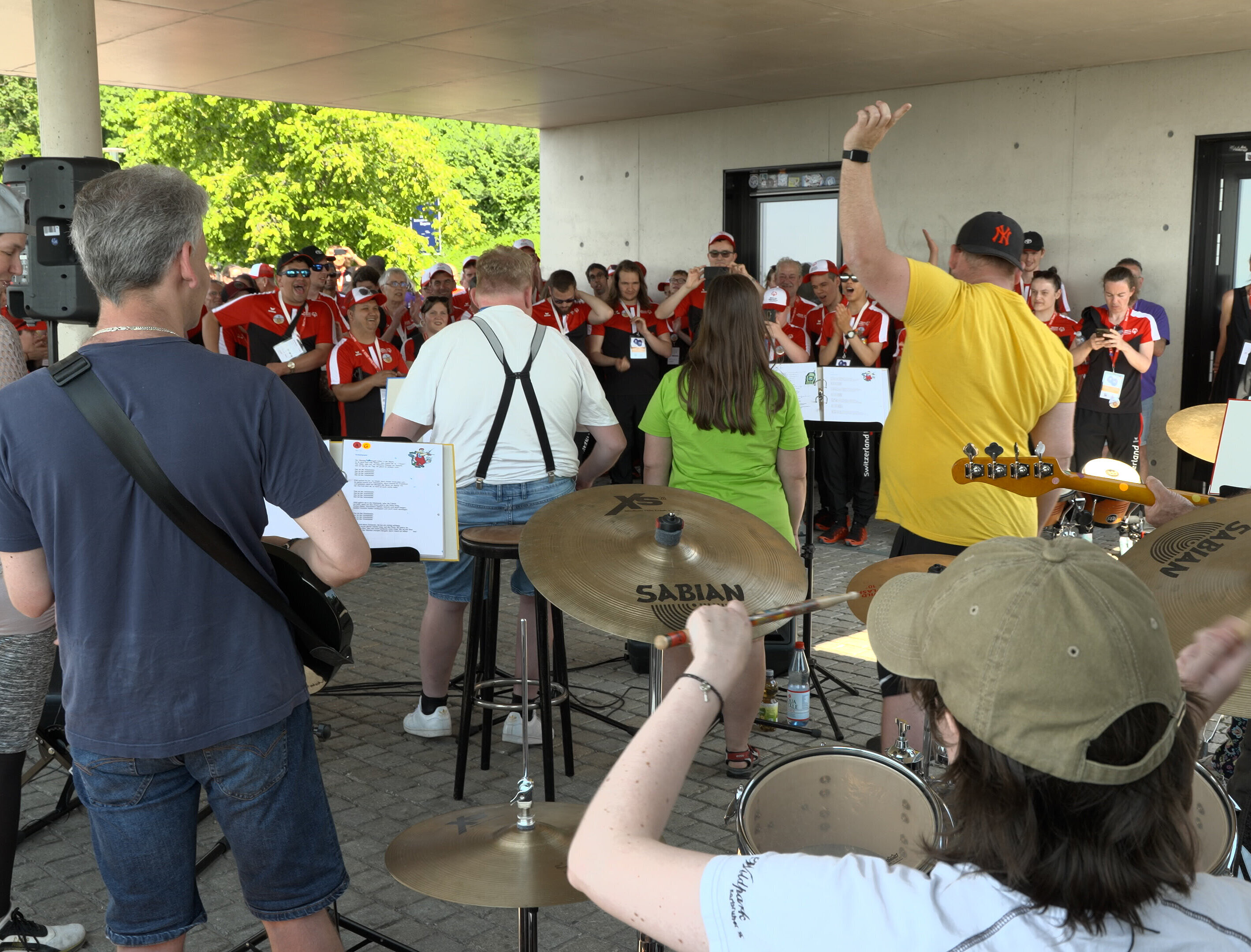Die Schweizer Delegation zu den Special Olympics 2023 ist in Karlsruhe zu Gast