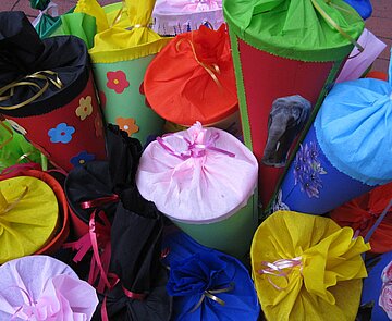 Abbildung von Schultüten