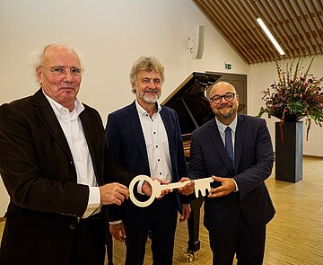 Badisches Konservatorium (KONS), symbolische Schlüsselübergabe der neuen Räume