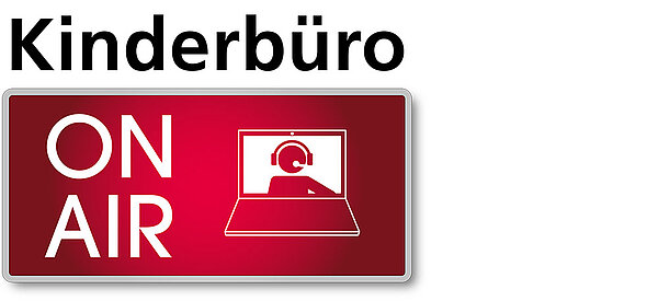 Logo mit dem Schriftzug Kinderbüro On Air