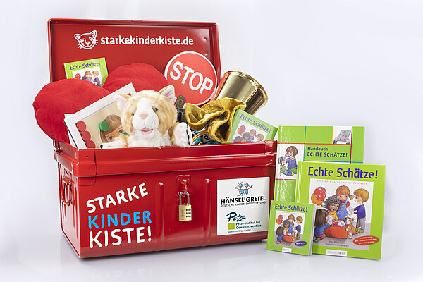 Starke Kinder Koffer mit Inhalt