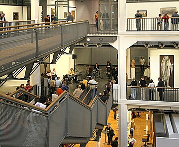 Blick in den Lichthof der Städtischen Galerie