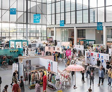 Ausstellungsfläche in der Messe Karlsruhe